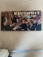 Vintage Masterpiece Board Game Parker Brothers 1970 Classic Art Auction Complete