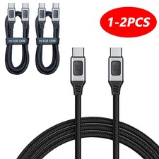 USB-C to USB-C Cable Male Type-C Cable Cord Fast Charger Charging Data Sync