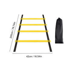 8 Rung Agility Speed Training Ladder Footwork Fitness Football Workout Exercise