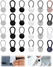 36 PCS Collar Extenders for Mens Dress Shirts, Elastic Button Neck Extender Dres
