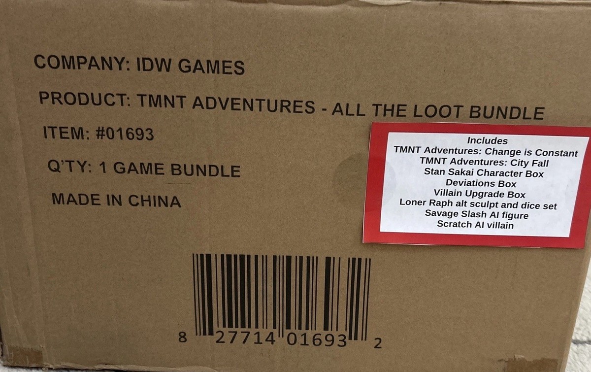 Teenage Mutant Ninja Turtles Adventures ALL THE LOOT Bundle Sealed