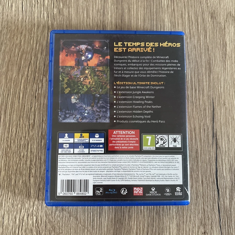 Minecraft Dungeons Ultimate Edition Jeu Vidéo PS4 Playstation 4, photo 2 sur 4