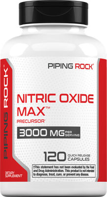 Nitric Oxide Supplement 3000mg | 120 Quick Release Capsules | by Piping Rock  | eBay