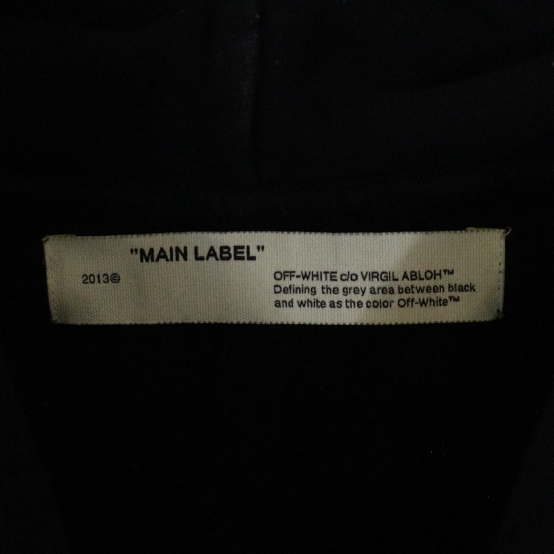 Felpa Pullover Off White 20SS Tape Arrows Over Hoodie Taped Nera Usata 8c50