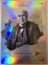 2023 Pieces of the Past Bellissimo Edition Thomas Edison Blue Parallel #/99