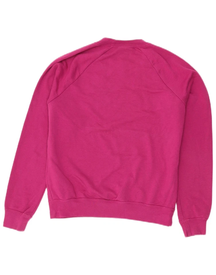 Nike Damen Oversize Sweatshirt Pullover UK 10 Small Rosa Baumwolle UI07 - Bild 2 von 3