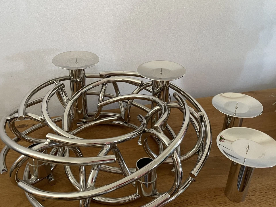 ❤️ FINK CORONA Luxus Adventskranz Dekokranz Kranz Metall 40cm NP € 399 NEU ❤️ - Bild 3 von 4