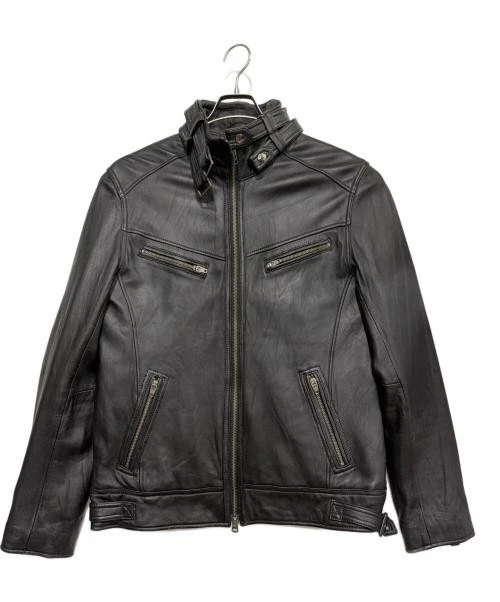 JACKROSE                    Lamb leather jacket black 240704J image 1