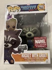 FUNKO POP! #211 Rocket with Groot MARVEL Collector Corps Exclusive - NEW