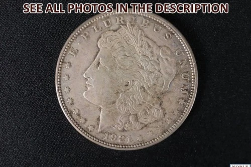 NobleSpirit Popular 1921 D Morgan Silver Dollar Choice AU