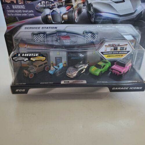 Hasbro Micro Machines Garage Icons Set #06 with CHASE RARE CHROME RECLUSE CAR - Bild 3 von 4