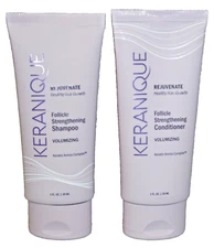 Keranique Follicle Strengthening Shampoo & Conditioner VOLUMIZING  1 oz each