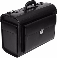 New Executive Flight Pilot Case Business Laptop Travel Work Cabin Bag Briefcase 