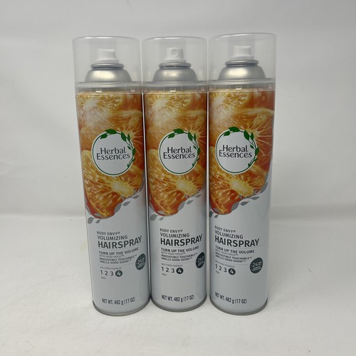 3 Pack XL 17oz Herbal Essences Body Envy Volumizing Hairspray w/Citrus