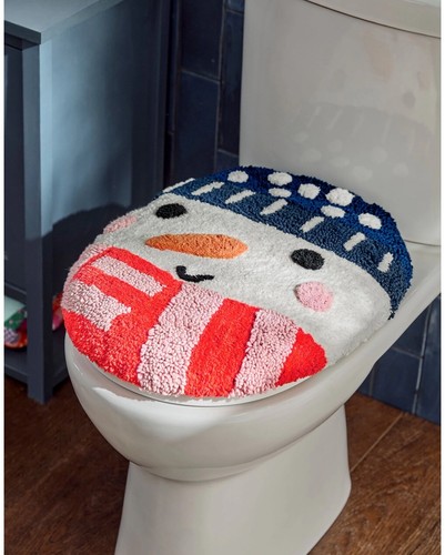 Next New In Its Original Package Snowman Christmas Toilet Seat Cover - Picture 4 of 4
