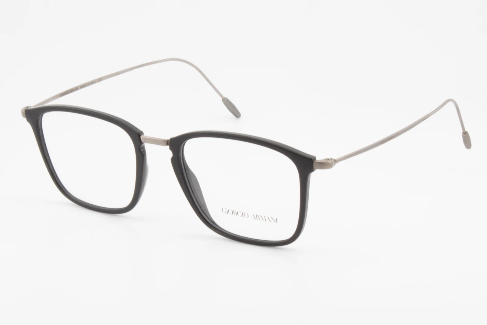 Giorgio Armani AR7147 5042 Male Rectangular Glasses Frames Matt Black 51mm