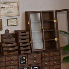 1:12 Scale Dollhouse Miniatures Furniture Middle Ages Bookcase Plain Unfinished