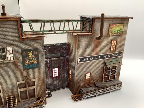 O Scale Lemuel’s Pipe & Drain Background Structure Kit Laser Cut - Picture 4 of 11