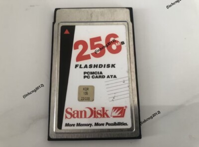 Sandisk 256MB  PCMCIA PC CARD ATA FLASH CARD 68PIN