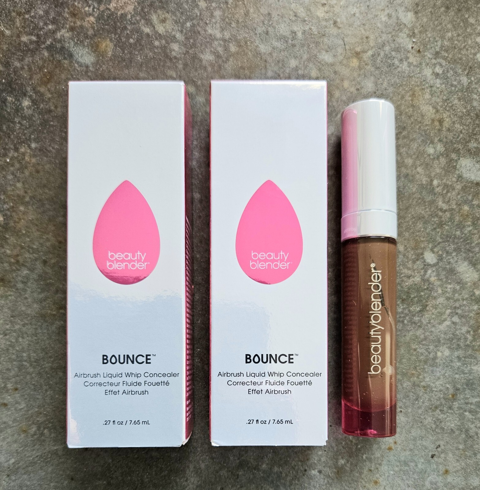 2 Tubes Beauty Blender Bounce DEEP BRONZE Airbrush Liquid Whip Concealer NIB!