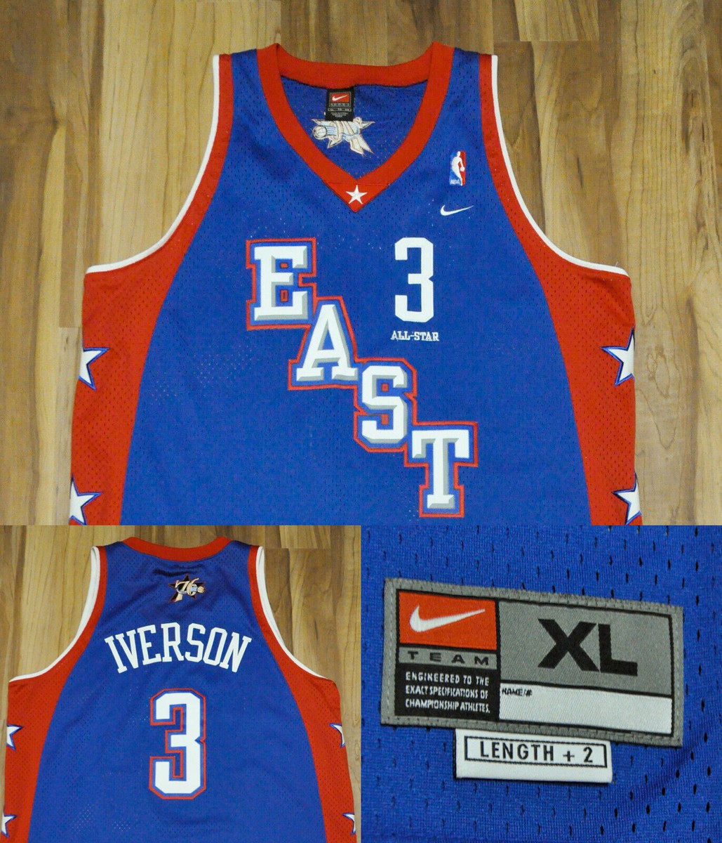 極美品✨NIKE NBA ユニフォーム オールスター アイバーソン 2004 Allen Iverson 2004 NBA All-Star Game East Nike Jersey