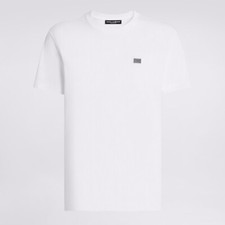 Dolce & Gabbana Logo Plaque T-Shirt with Metal Tag Short Sleeve Men