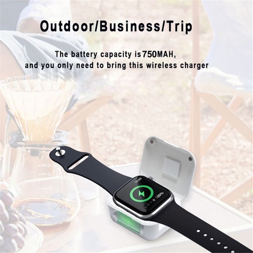 Mini Watch Power Bank for Apple Watch 10/9/8/7/6/5/4/3/2/1 Outdoor - Zdjęcie 4 z 8