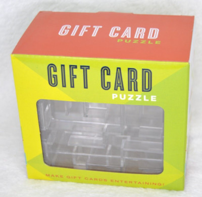 New Box Maze Puzzle Gift Card Money Holder Challenging Game Birthday Solve Open