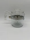 Vintage PYREX Flameware Glass Percolator 4 Cup Coffee Pot 7754-B