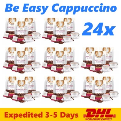 24x Be Easy B Instant Kaffee Cappuccino Detox Diät Slim Reduce Weight Management