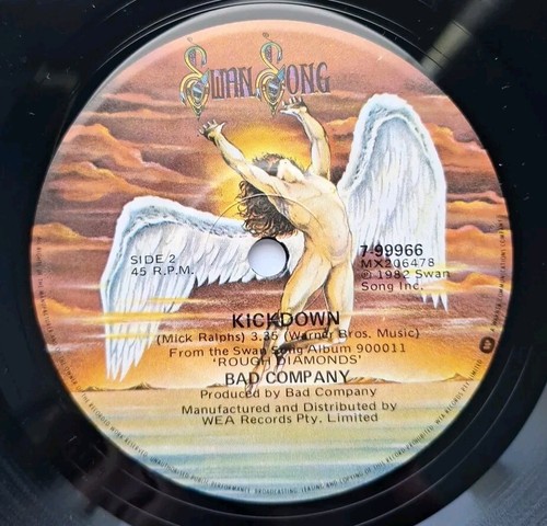 BAD COMPANY....ELECTRIC LAND..SWAN SONG FESTIVAL RECORDS 7 INCH VINYL RECORD - Picture 6 of 6