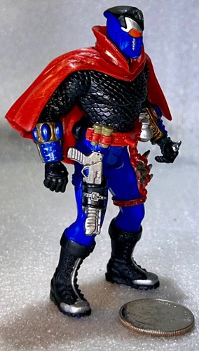 Black Scales Chap Mei Ninja Action Figure Vintage Dark Heroes 3,75" con mantello - Foto 3 di 9