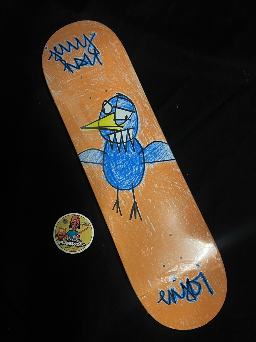 エンジョイ スケートボード ジェリー・スー「キトゥン・ドリームス」[レア] RARE Enjoi Jerry Hsu Scribble Bird Skateboard Deck Vintage Pro