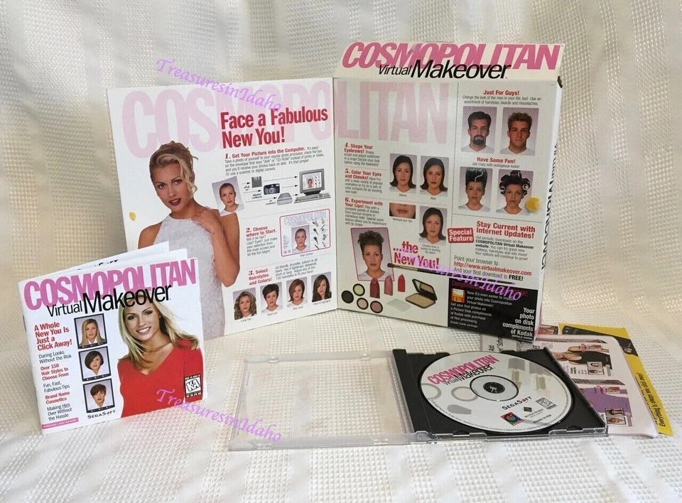 Cosmopolitan Virtual Makeover 1997 Windows/Mac CD-ROM SegaSoft Networks, Inc. Foto 2 de 4