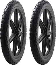 2 PACK 92010 Flat Free 20" Replacement Tire Assembly for Rubbermaid Big Wheel US