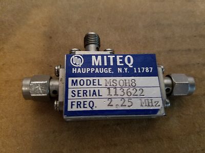 Miteq Microwave MSOH8 MS0H8 RF Frequency Mixer 2.25MHz SMA 104340G LO IF #113622