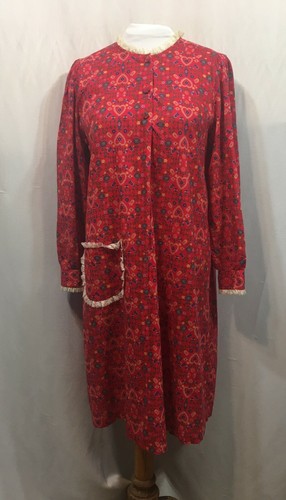 Vintage Dress 60s Cotton Day House Ditsy Print Ret
