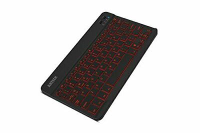 Arteck HB030B Universal Slim Portable Wireless 3.0 7-Color Backlit Keyboard -...