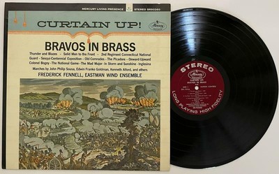 Frederick Fennell Curtain Up! Bravos in Brass LP M- Mercury SR-90360 FR1/FR1