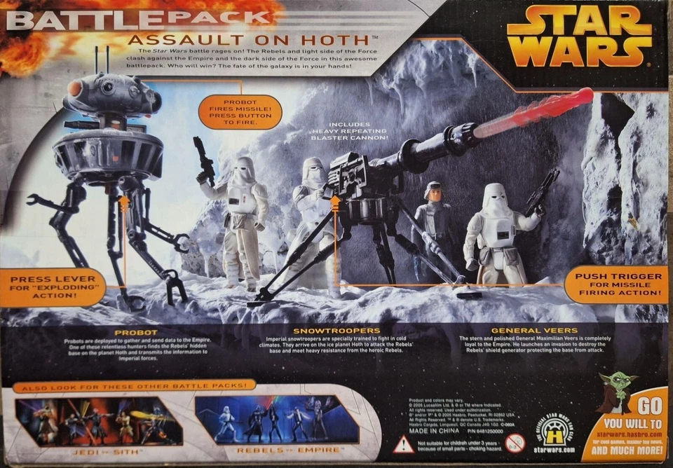 STAR WARS REVENGE OF THE SITH ASSAULT ON HOTH BATTLE PACK New Sealed Exc. Box — 第 2/4 张图片