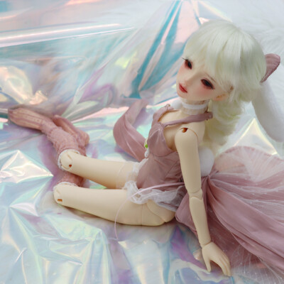 BJD Doll 1/4 SD Girl Ball Jointed Doll Full Set Eyes Wig Makeup Bodysuit Outfit