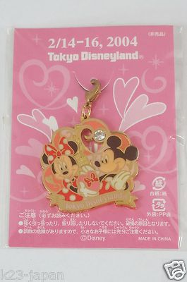 Tokyo Disneyland 2004 バレンタイン ストラップ 【正規】【正規取扱