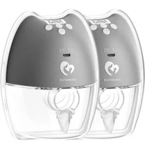 Bellababy BLA8039 Double Wearable Cordless Breast Pump - Gray (Pack of 2 Pumps)