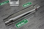Vibrant Stainless Steel Bottle Style Resonator 3" Inlet/Outlet x 18" Long 1795