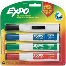 Magnetic Dry Erase Markers Chisel Tip Assorted