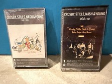 CROSBY STILLS NASH & YOUNG DEJA VU & So Far CASSETTE TAPE Lot of 2