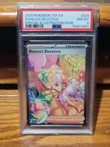 2024 Pokémon Tef En Biancas Devotion #209 Psa 8 Sir