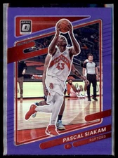 2021-22 Panini Donruss Optic Basketball Purple Prizm Pascal Siakam Raptors 123