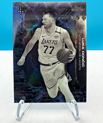 Topps 2025-26 Chrome Cactus Jack Luka Dončić - Lakers #47 Black Refractor 26/150