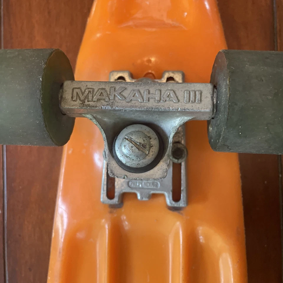 Monopatín completo original vintage naranja Makaha EE. UU. Foto 4 de 4